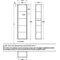 V&B Hochschrank FINION 418x1516x270mm Ans li glos. wh Lacquer