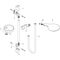Brauseset RAINDANCE SELECT S 150 3jet Brausestange Unica'S Puro 650mm chrom