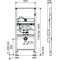 SCHELL Urinal-Modul MONTUS BH 115cm mit Armatur COMPACT II LC