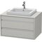 Duravit Waschtischunterbau KETHO 550x800x496mm graphit matt