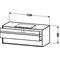 Duravit Waschtischunterbau KETHO 500x1200x496mm weiß matt