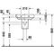 Duravit Handwaschbecken HAPPY D.2 m ÜL HLB 500x360mm 1 Hahnloch weiß WG
