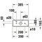 Duravit Spülkasten DURASTYLE 390x170mm, Anschluss unten links weiß