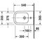Duravit Wand-Bidet HAPPY D.2 m ÜL HLB 355x540mm 1 Hahnloch weiß WG
