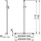 Keuco Duschhandlauf ELEGANCE mit Brausestange 628/1142mm vc