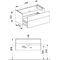 Keuco Waschtischunterbau ROYAL REFLEX 996x450x487mm magnolie
