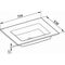 Keuco Keramik-Waschtisch ROYAL 60 704x17x538mm o HL-Boh ohne ÜL we