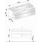 Keuco Waschtischunterbau EDITION 400 1400x546x535mm o HL-Boh we h Glas ca kl
