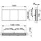 Keuco Spiegelschrank ROYAL MODULAR 2.0 Breite 1500mm Höhe 700mm Tiefe 120mm