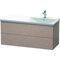 Duravit Waschtischunterbau L-CUBE 1220x481x555mm eiche kaschmir