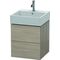Duravit Waschtischunterbau L-CUBE 544x484x459mm pine silver