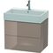 Duravit Waschtischunterbau L-CUBE 544x684x459mm cappuccino hochglanz