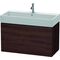 Duravit Waschtischunterbau L-CUBE 544x984x459mm kastanie dunkel