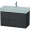 Duravit Waschtischunterbau L-CUBE 544x984x459mm eiche dunkel gebürstet