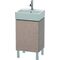 Duravit Waschtischunterbau L-CUBE 593x434x341mm Ans links eiche kaschmir