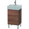 Duravit Waschtischunterbau L-CUBE 593x434x341mm Ans links nussbaum natur