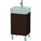 Duravit Waschtischunterbau L-CUBE 593x434x341mm Ans re nussbaum gebürstet