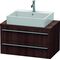 Duravit Konsolenunterschrank X-LARGE 440x800x478mm kastanie dunkel