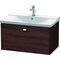 Duravit Waschtischunterbau BRIOSO Gri chrom 450x820x479mm kastanie dunkel