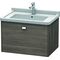 Duravit Waschtischunterbau BRIOSO Griff chrom 452x670x469mm pine terra