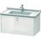 Duravit Waschtischunterbau BRIOSO Griff chrom 452x820x469mm weiß hochglanz