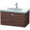 Duravit Waschtischunterbau BRIOSO Gri chrom 452x820x469mm nussbaum dunkel