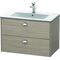 Duravit Waschtischunterbau BRIOSO Griffe chrom 553x820x479mm pine silver