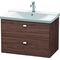 Duravit Waschtischunterbau BRIOSO Griffe chr 561x820x479mm nussbaum dunkel