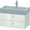 Duravit Waschtischunterbau BRIOSO Griffe Frontfarbe 442x784x459mm we hgl