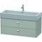 Duravit Waschtischunterbau BRIOSO Griffe chr 442x984x459mm betongrau matt