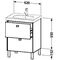 Duravit Waschtischunterbau BRIOSO Griffe Frontfarbe 693x620x469mm ta matt
