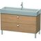 Duravit Waschtischunterbau BRIOSO Griffe chr 570x1184x459mm europ. eiche