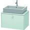Duravit Konsolenunterschrank BRIOSO Griff chrom 442x720x480mm lichtblau matt