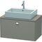 Duravit Konsolenunterschrank BRIOSO Griff chrom 442x820x480mm basalt matt