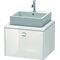 Duravit Konsolenunterschrank BRIOSO Griff chrom 442x620x550mm weiß hochglanz