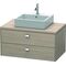 Duravit Konsolenunterschrank BRIOSO Griffe chrom 442x920x550mm pine silver