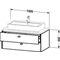 Duravit Konsolenunterschrank BRIOSO Griffe chr 442x1020x550mm lichtblau matt