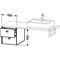 Duravit Konsolenunterschrank BRIOSO Gri Frontfarbe 442x420x550mm lichtbl ma