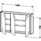 Duravit Spiegelschrank KETHO 180x1200x750mm betongrau matt