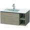 Duravit Waschtischunterbau L-CUBE 400x820x481mm, Becken links pine silver