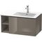 Duravit Waschtischunterbau L-CUBE 400x820x481mm Be re fla grey hochglanz