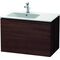 Duravit Waschtischunterbau L-CUBE 550x820x481mm Be links kastanie dunkel