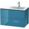 Duravit Waschtischunterbau L-CUBE 550x820x481mm Be re stone blue hochglanz