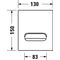 Duravit Betätigungsplatte DURASYSTEM A2 130x150mm Bat f Urinal ZinkDruckg. weiß