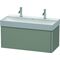 Duravit Waschtischunterbau XSQUARE 397x984x460mm steingrau seidenmatt