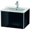 Duravit Waschtischunterbau XSQUARE 400x610x478mm schwarz hochglanz