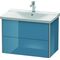 Duravit Waschtischunterbau XSQUARE 565x810x473mm stone blue hochglanz