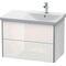 Duravit Waschtischunterbau XSQUARE Be rechts 565x810x473mm weiß hochglanz