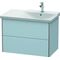 Duravit Waschtischunterbau XSQUARE Be re 565x810x473mm lichtblau seidenmatt