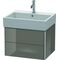 Duravit Waschtischunterbau XSQUARE 397x584x460mm flannel grey hochglanz